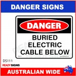 DANGER SIGN - DS-111 - BURIED ELECTRIC CABLE BELOW